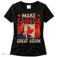 Make Canada Great Again Funny Trump President 2024 Women's T-Shirt thumb 0