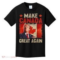 Make Canada Great Again Funny Trump President 2024 Kids T-Shirt thumb 0
