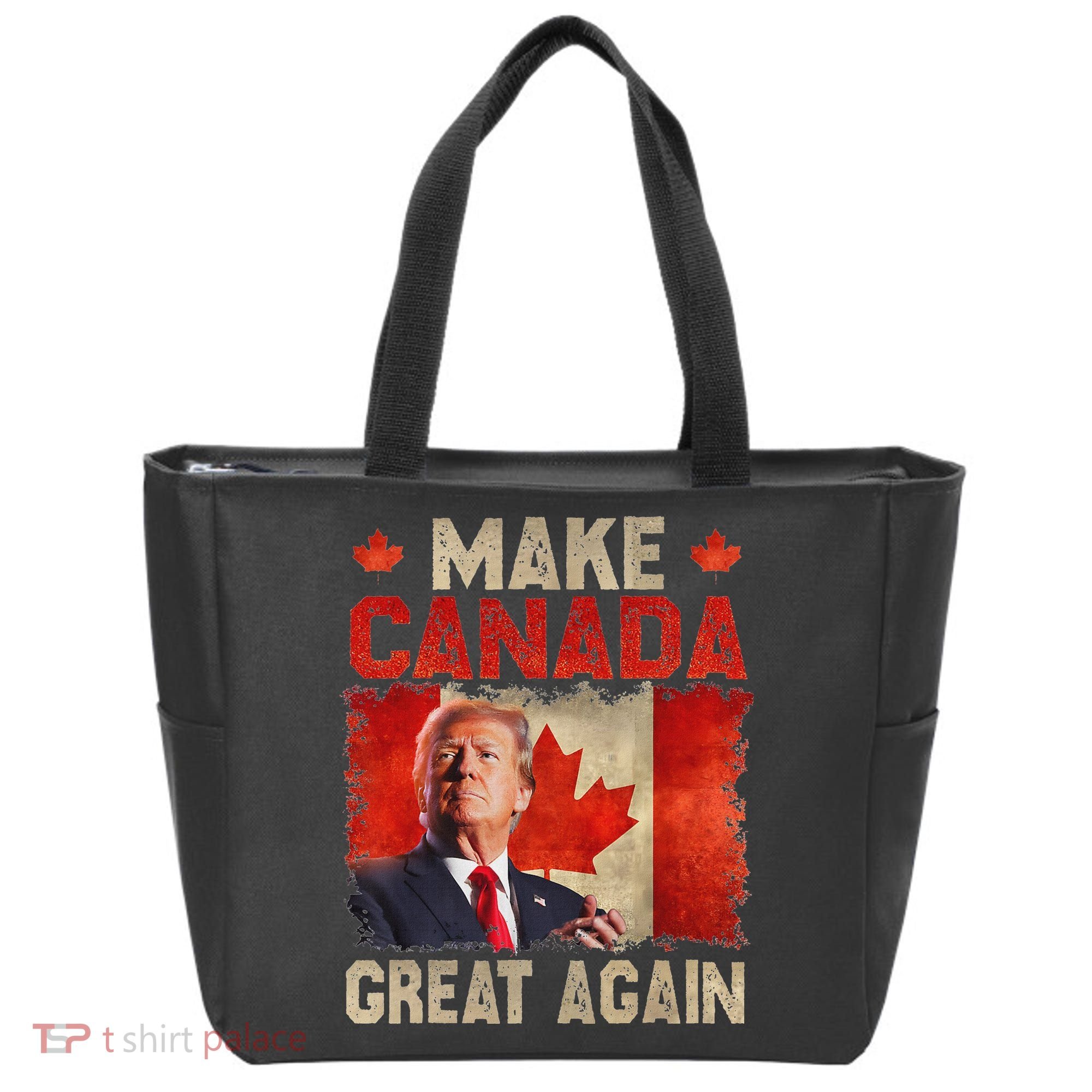 Make Canada Great Again Funny Trump President 2024 Tote Bag