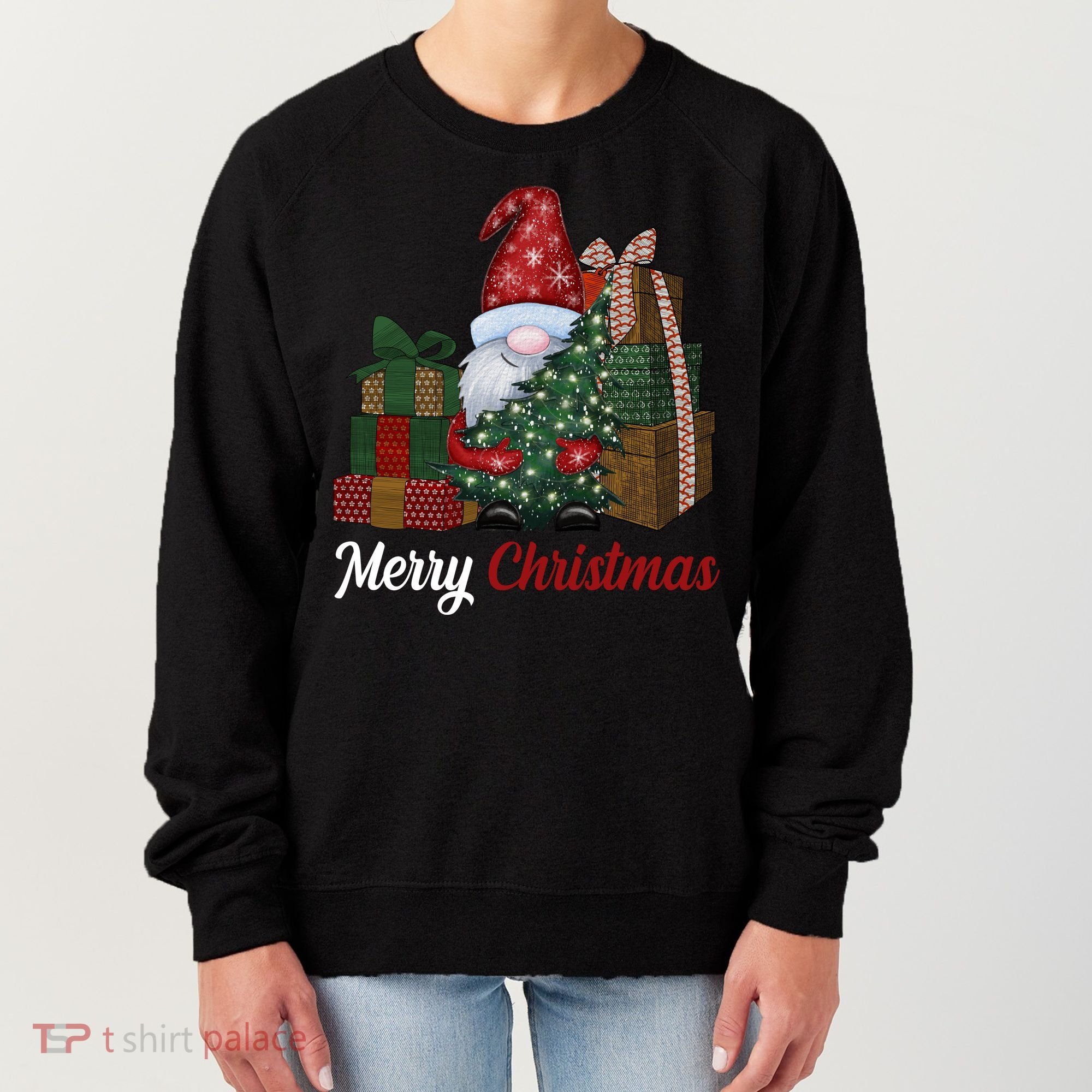 Merry Christmas Gnome Festive Holiday Gift Women's Sweatshirt