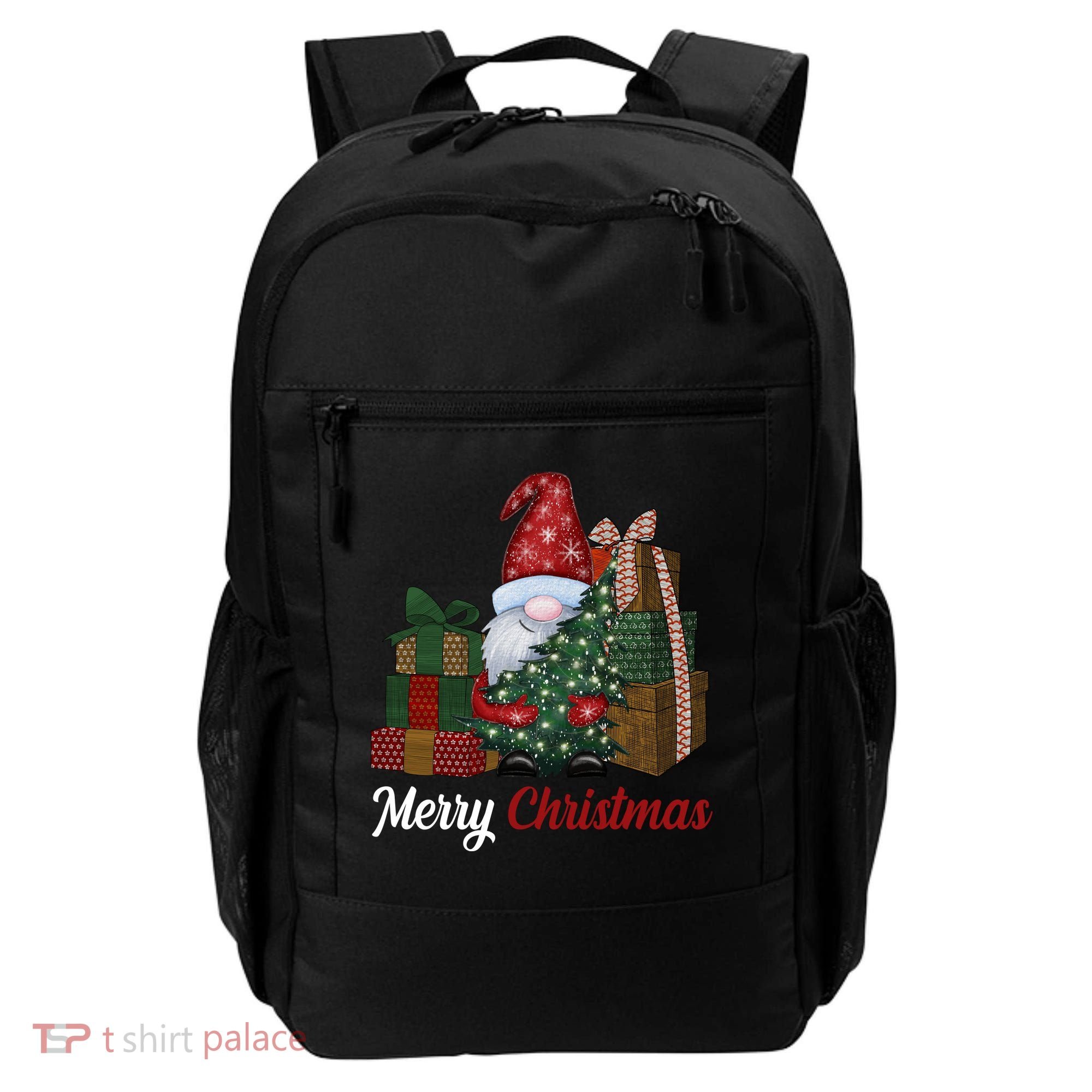 Merry Christmas Gnome Festive Holiday Gift Backpack