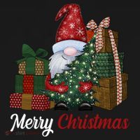 Merry Christmas Gnome Festive Holiday Gift Backpack thumb 2