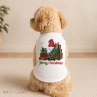 Merry Christmas Gnome Festive Holiday Gift Doggie Tank thumb 2