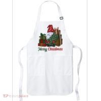 Merry Christmas Gnome Festive Holiday Gift Apron thumb 0