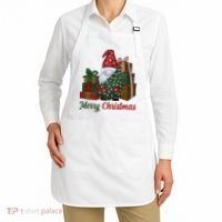 Merry Christmas Gnome Festive Holiday Gift Apron thumb 2