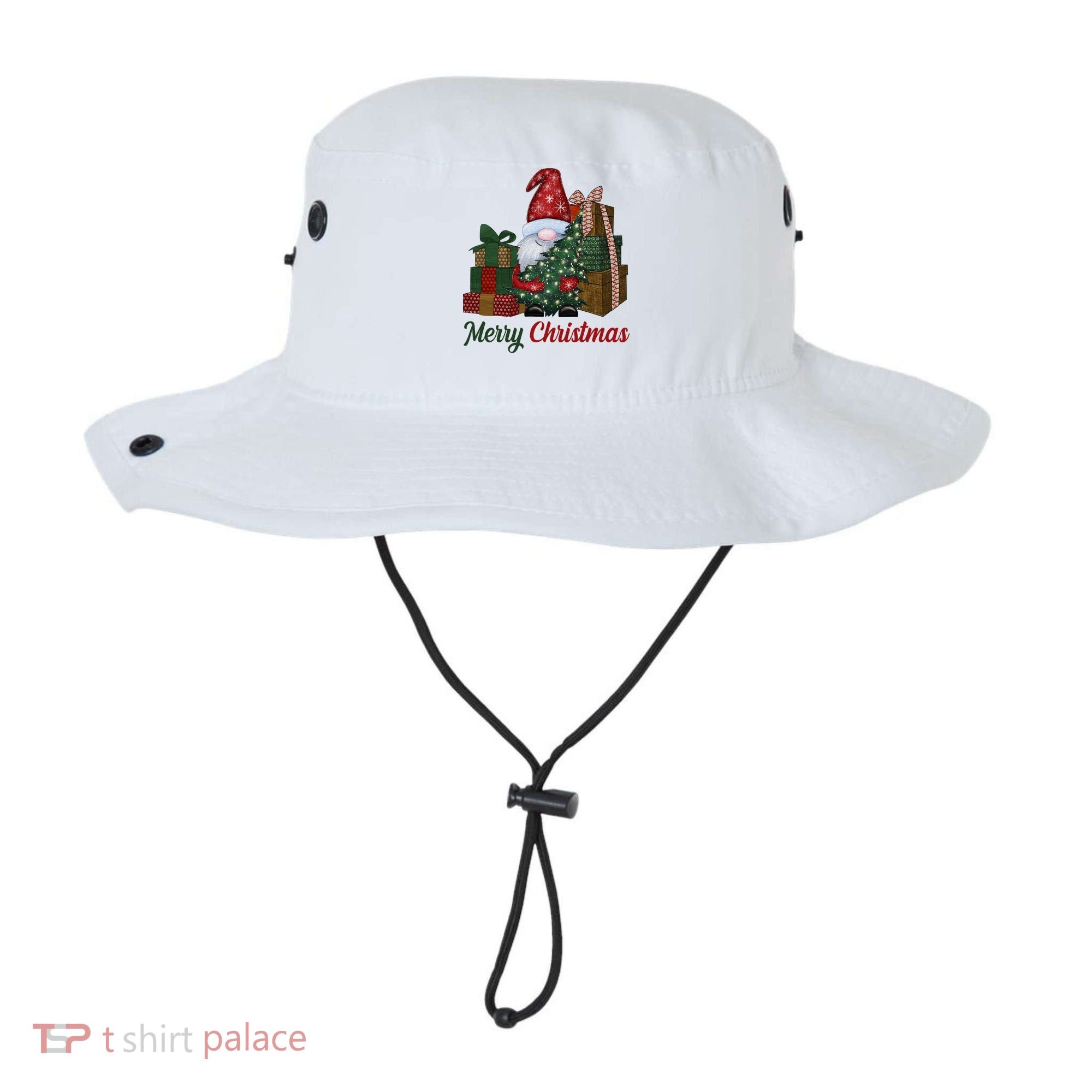 Merry Christmas Gnome Festive Holiday Gift Bucket Hat