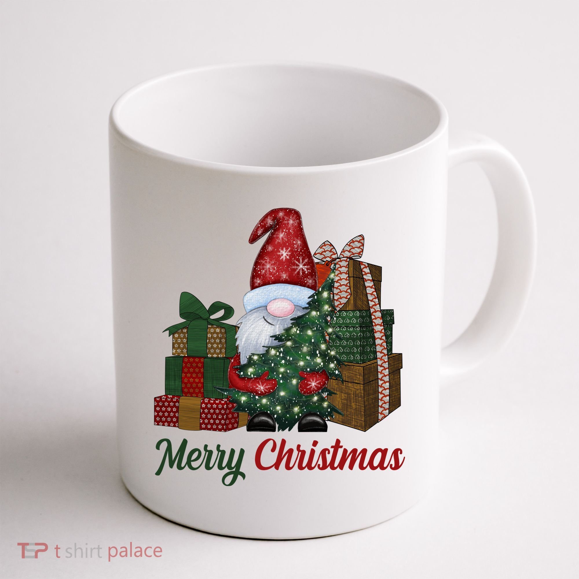 Merry Christmas Gnome Festive Holiday Gift Coffee Mug