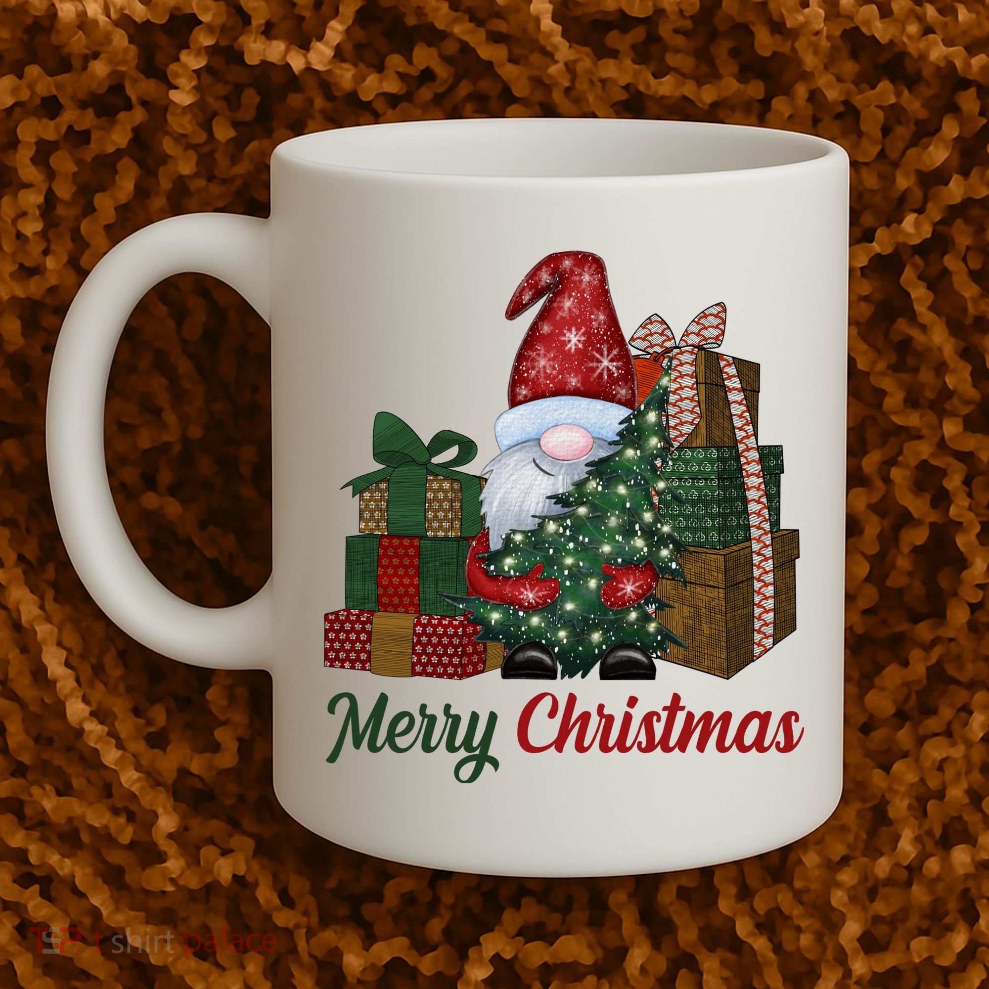 Merry Christmas Gnome Festive Holiday Gift Coffee Mug