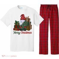 Merry Christmas Gnome Festive Holiday Gift Pajama Set thumb 0