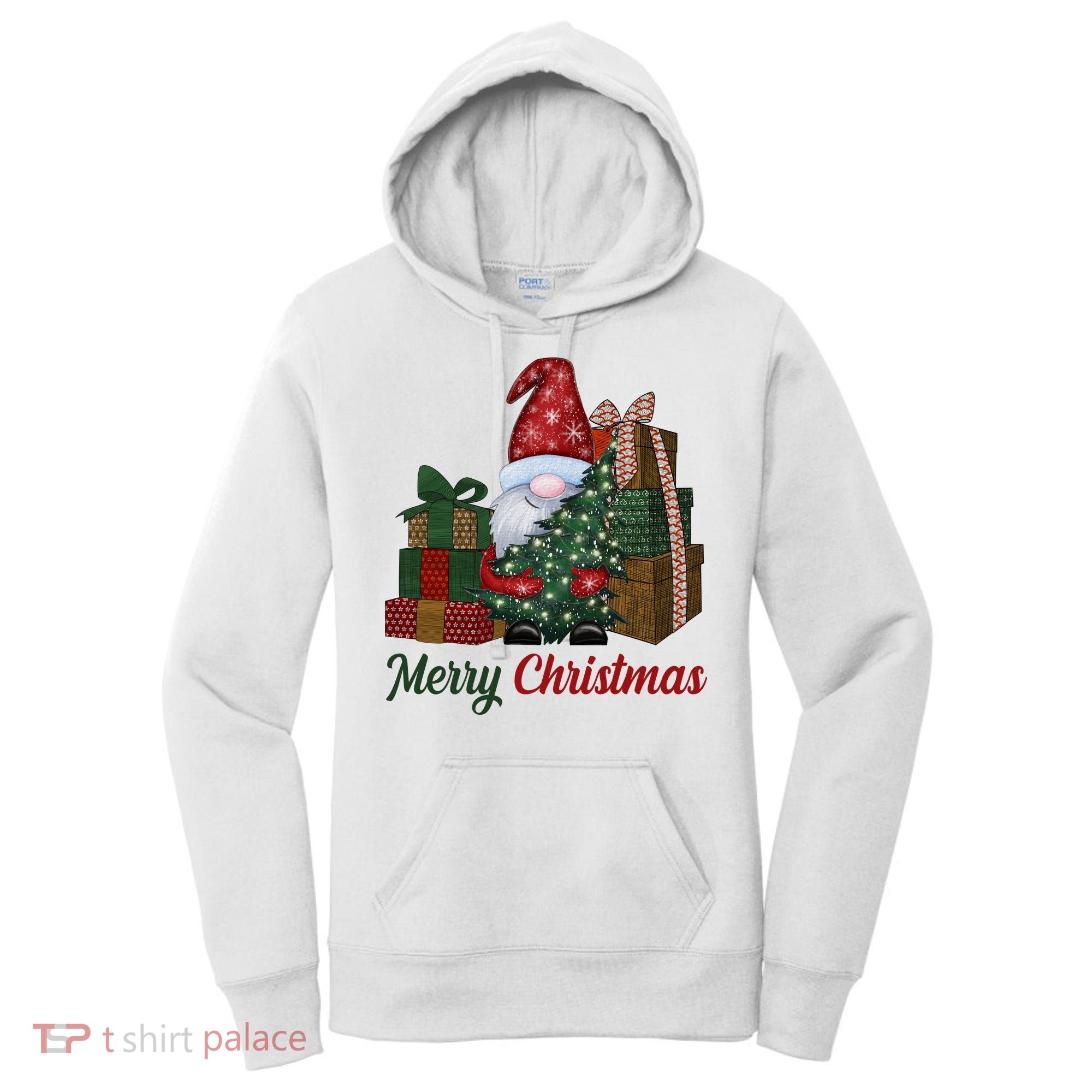 Merry Christmas Gnome Festive Holiday Gift Women's Hoodie