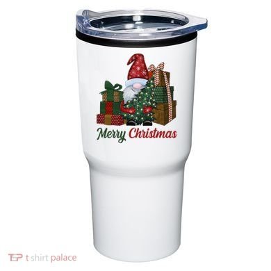 Merry Christmas Gnome Festive Holiday Gift Tumbler