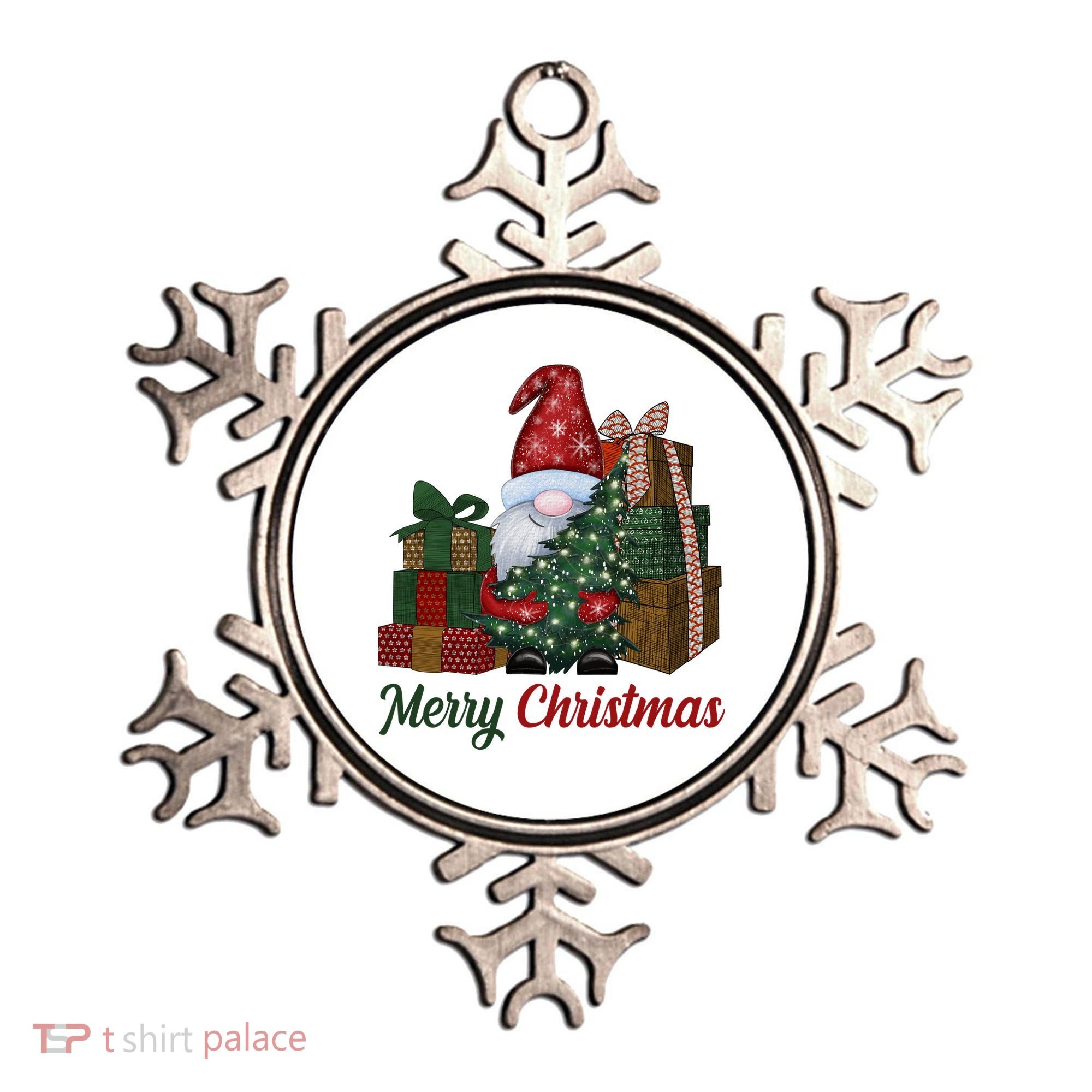 Merry Christmas Gnome Festive Holiday Gift Ornament