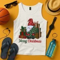Merry Christmas Gnome Festive Holiday Gift Tank Top thumb 4