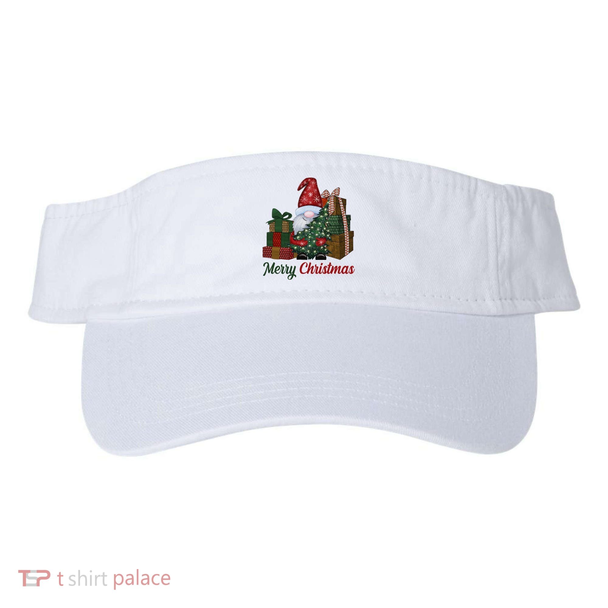 Merry Christmas Gnome Festive Holiday Gift Visor