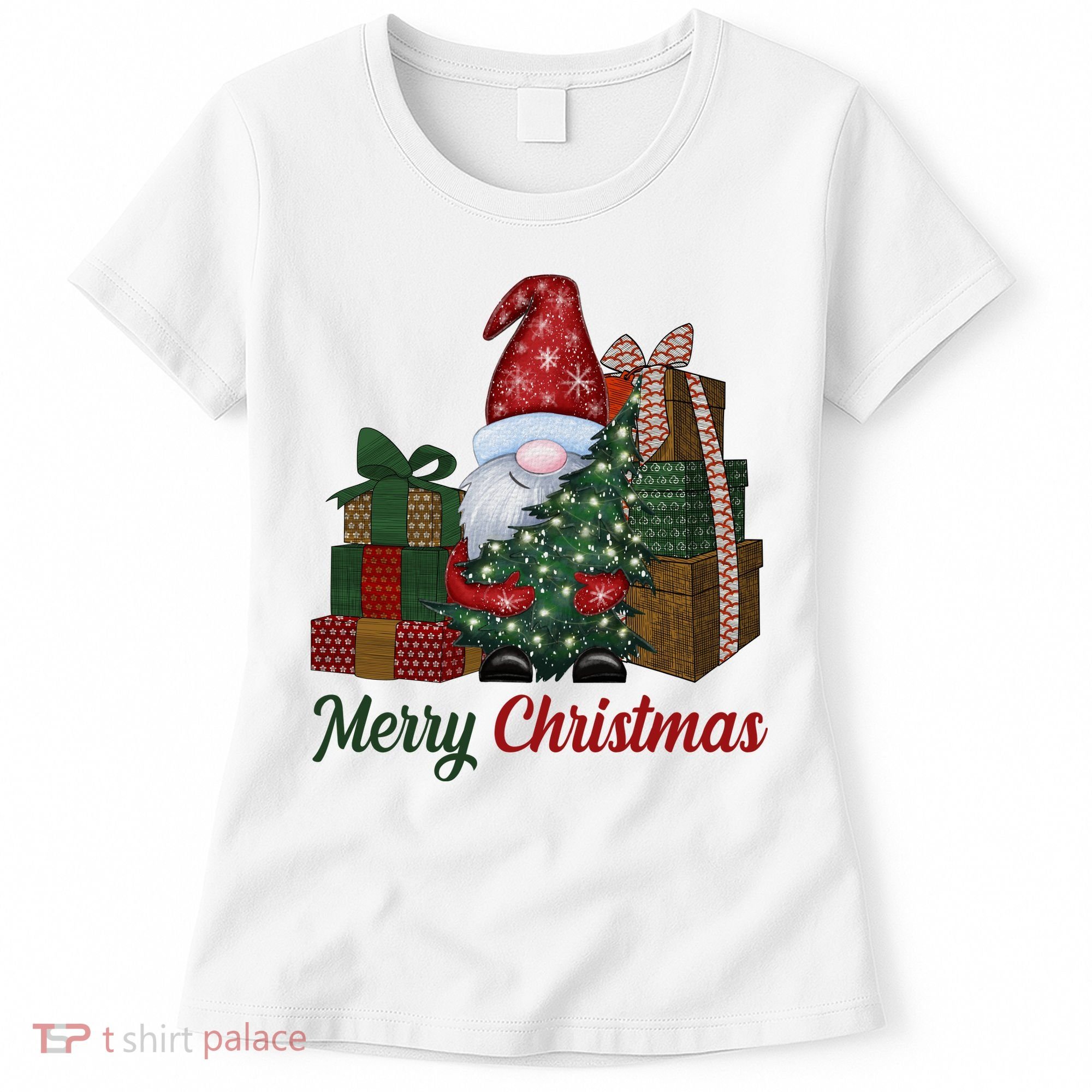 Merry Christmas Gnome Festive Holiday Gift Women's T-Shirt