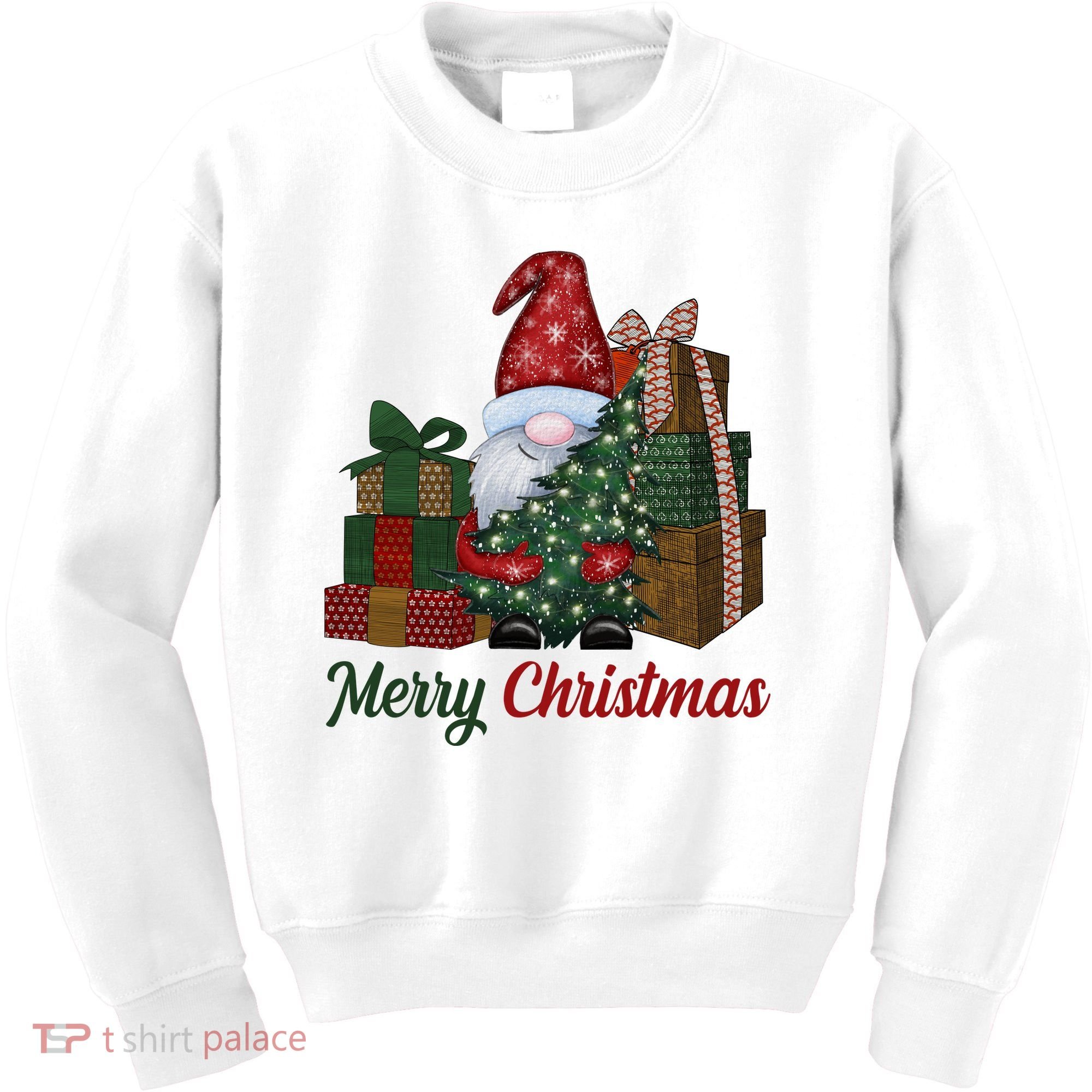 Merry Christmas Gnome Festive Holiday Gift Kids Sweatshirt