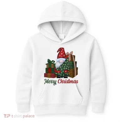 Merry Christmas Gnome Festive Holiday Gift Kids Hoodie