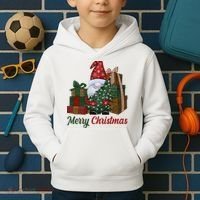 Merry Christmas Gnome Festive Holiday Gift Kids Hoodie thumb 2