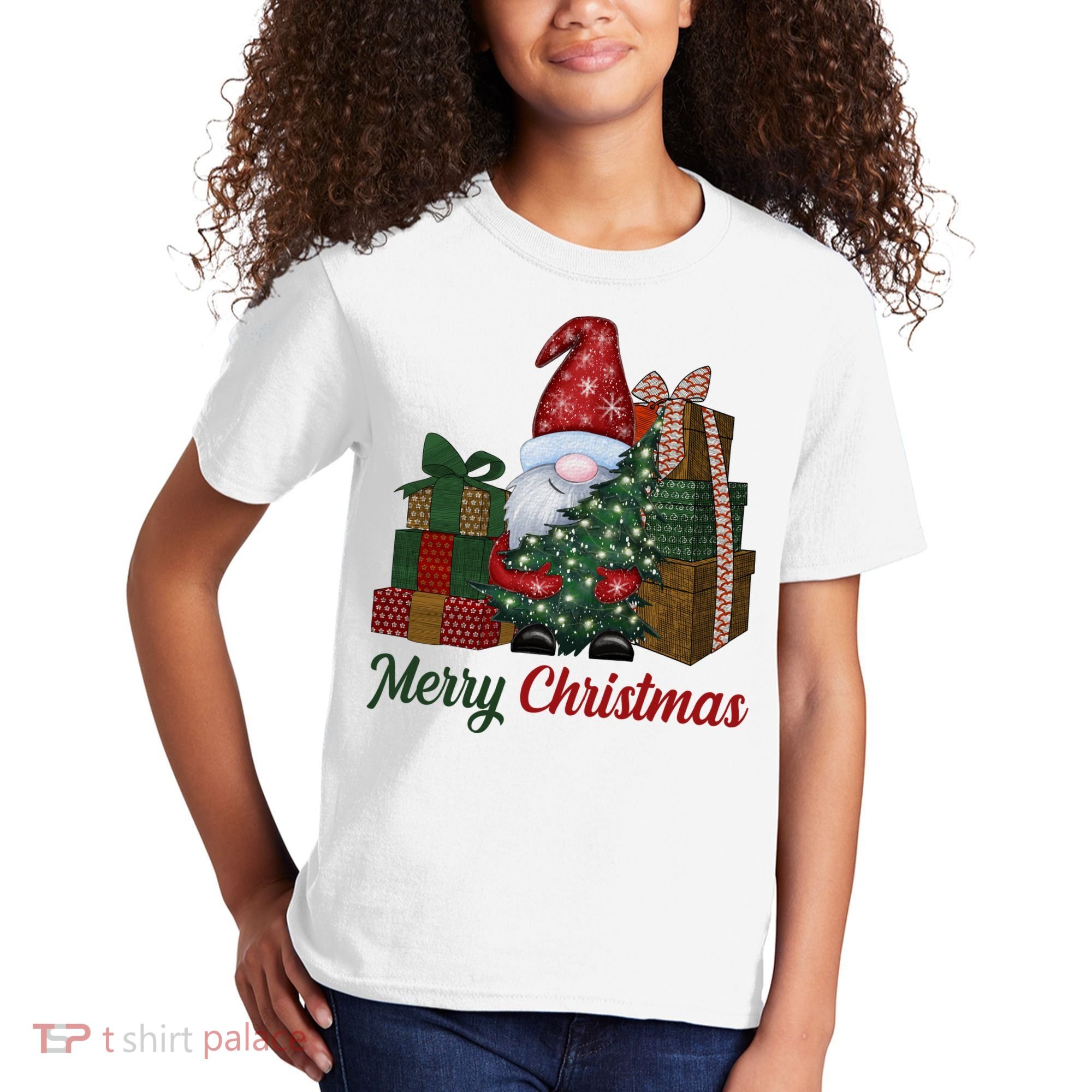 Merry Christmas Gnome Festive Holiday Gift Kids T-Shirt