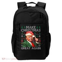 Make Christmas Great Again Funny Trump Xmas Snow Backpack thumb 0