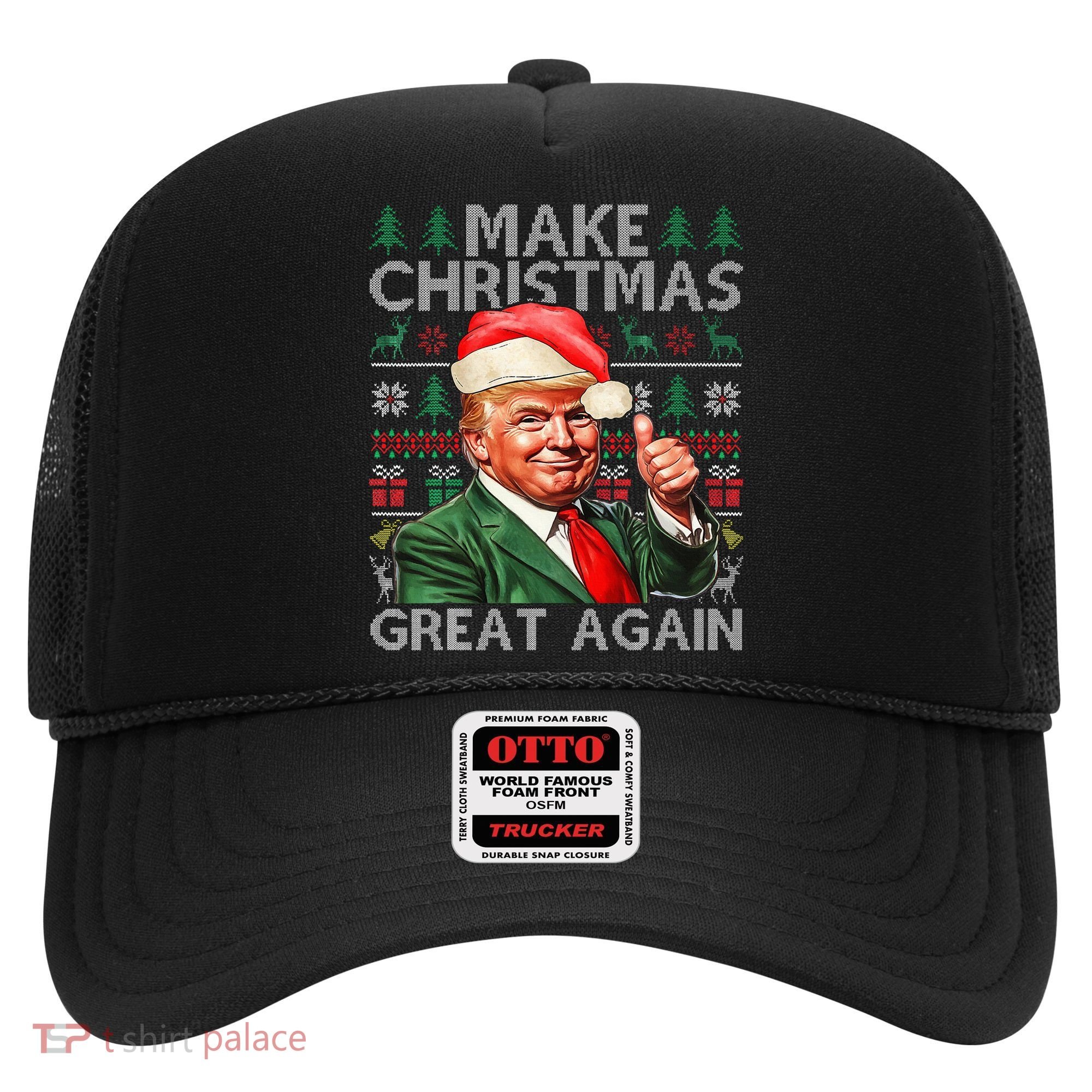 Make Christmas Great Again Funny Trump Xmas Snow Hat