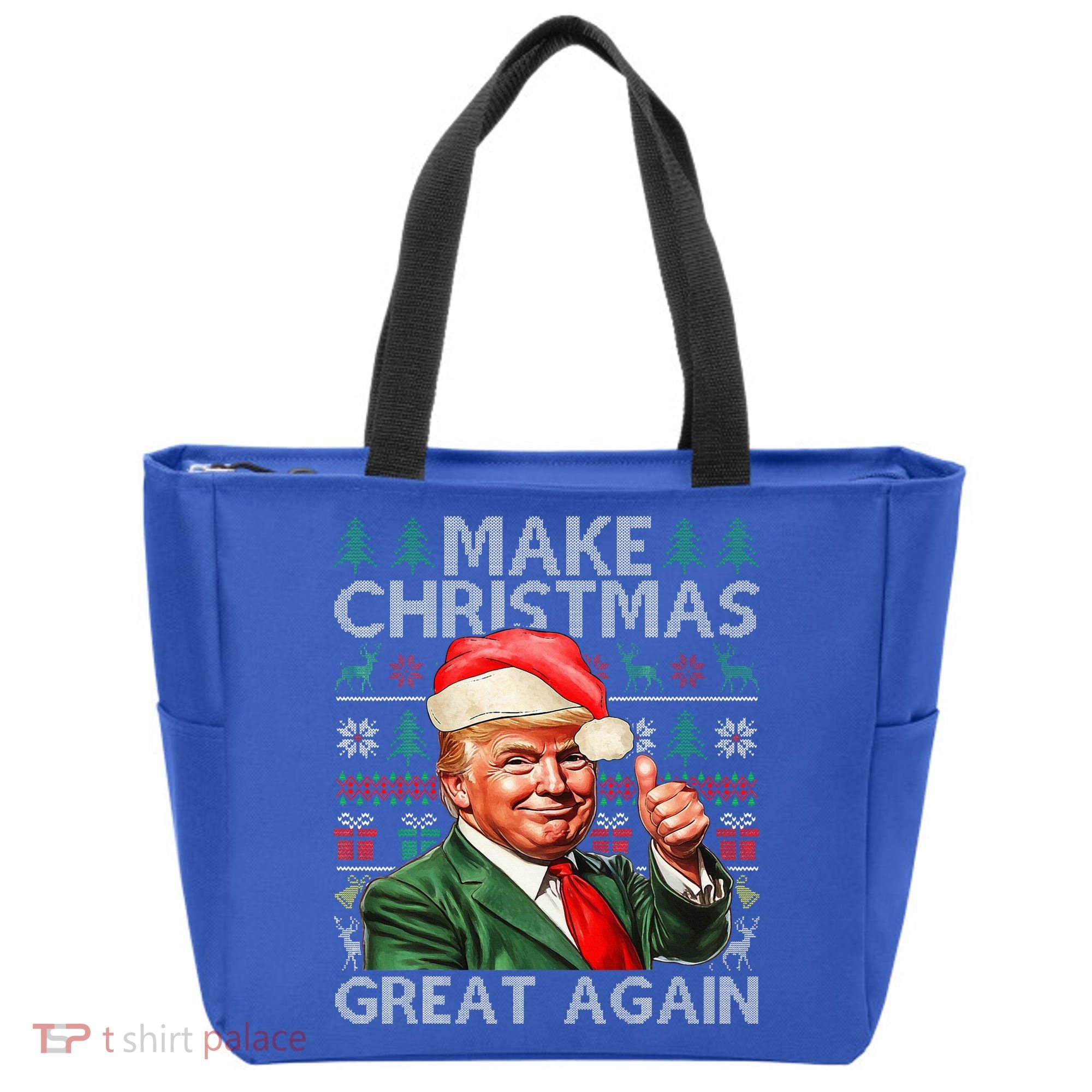 Make Christmas Great Again Funny Trump Xmas Snow Tote Bag