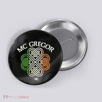 McGregor Irish Flag Celtic Knot Button thumb 0