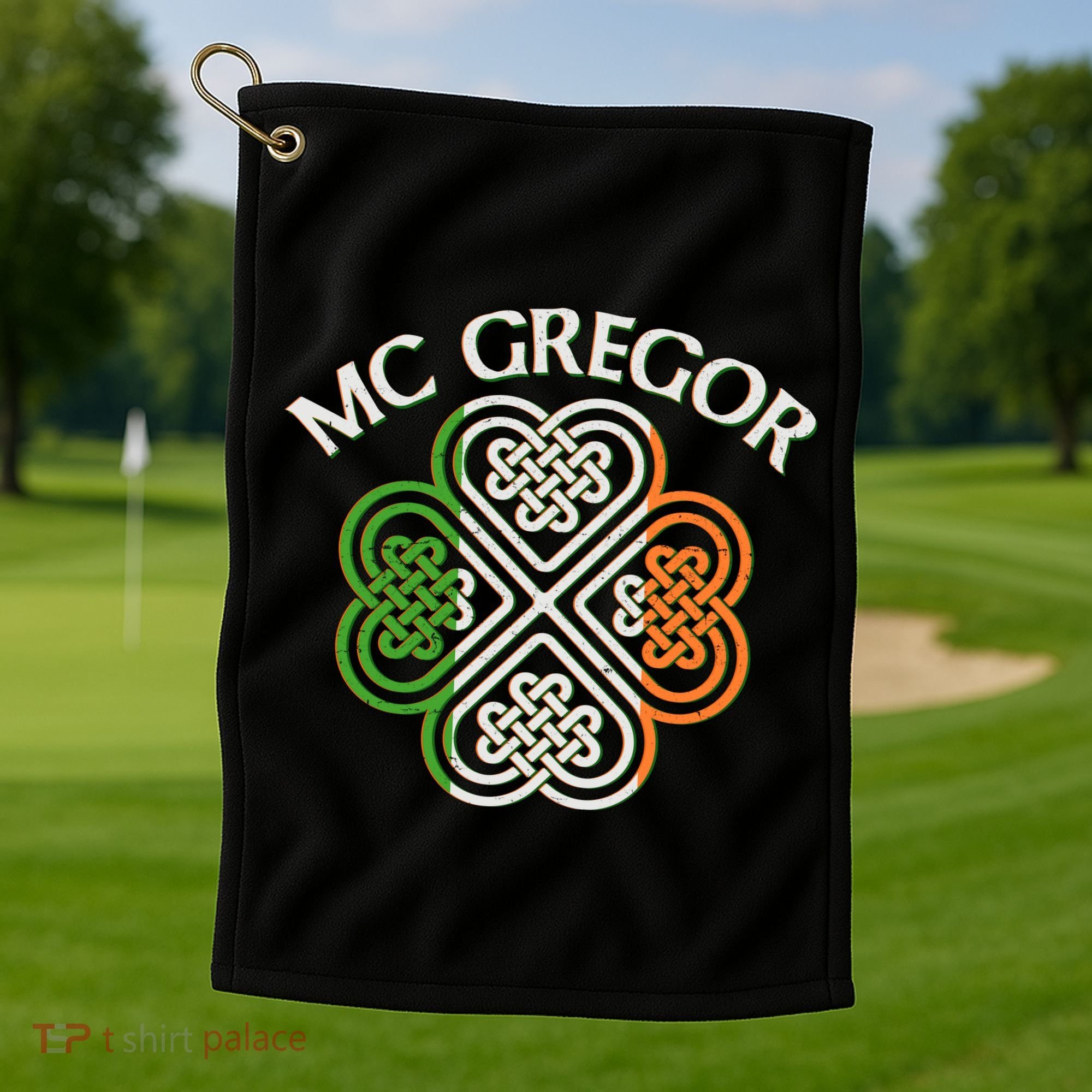 McGregor Irish Flag Celtic Knot Golf Towel