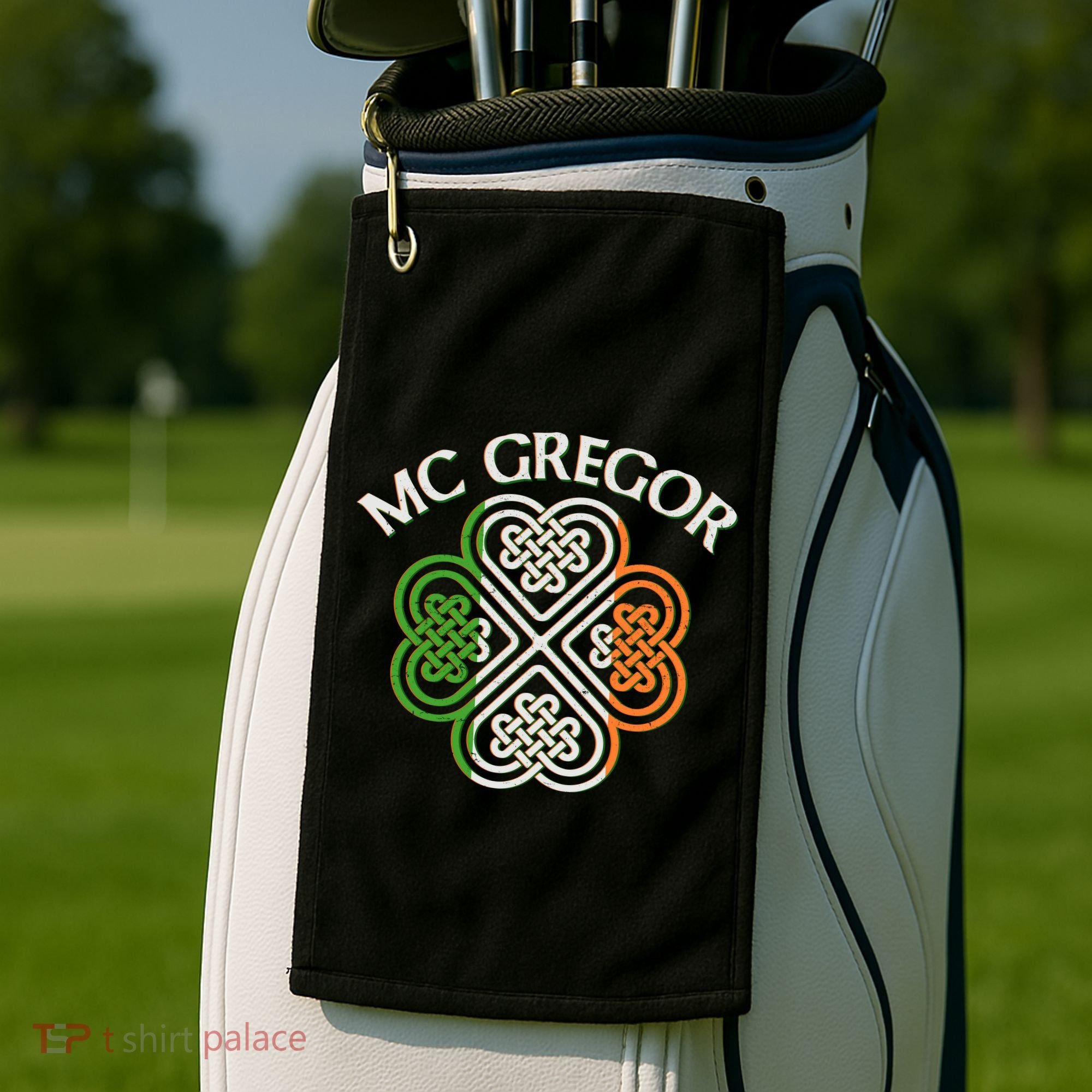 McGregor Irish Flag Celtic Knot Golf Towel