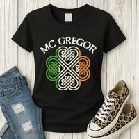 McGregor Irish Flag Celtic Knot Women's T-Shirt thumb 3