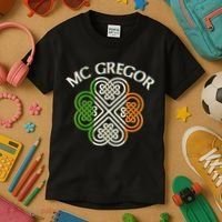 McGregor Irish Flag Celtic Knot Kids T-Shirt thumb 3