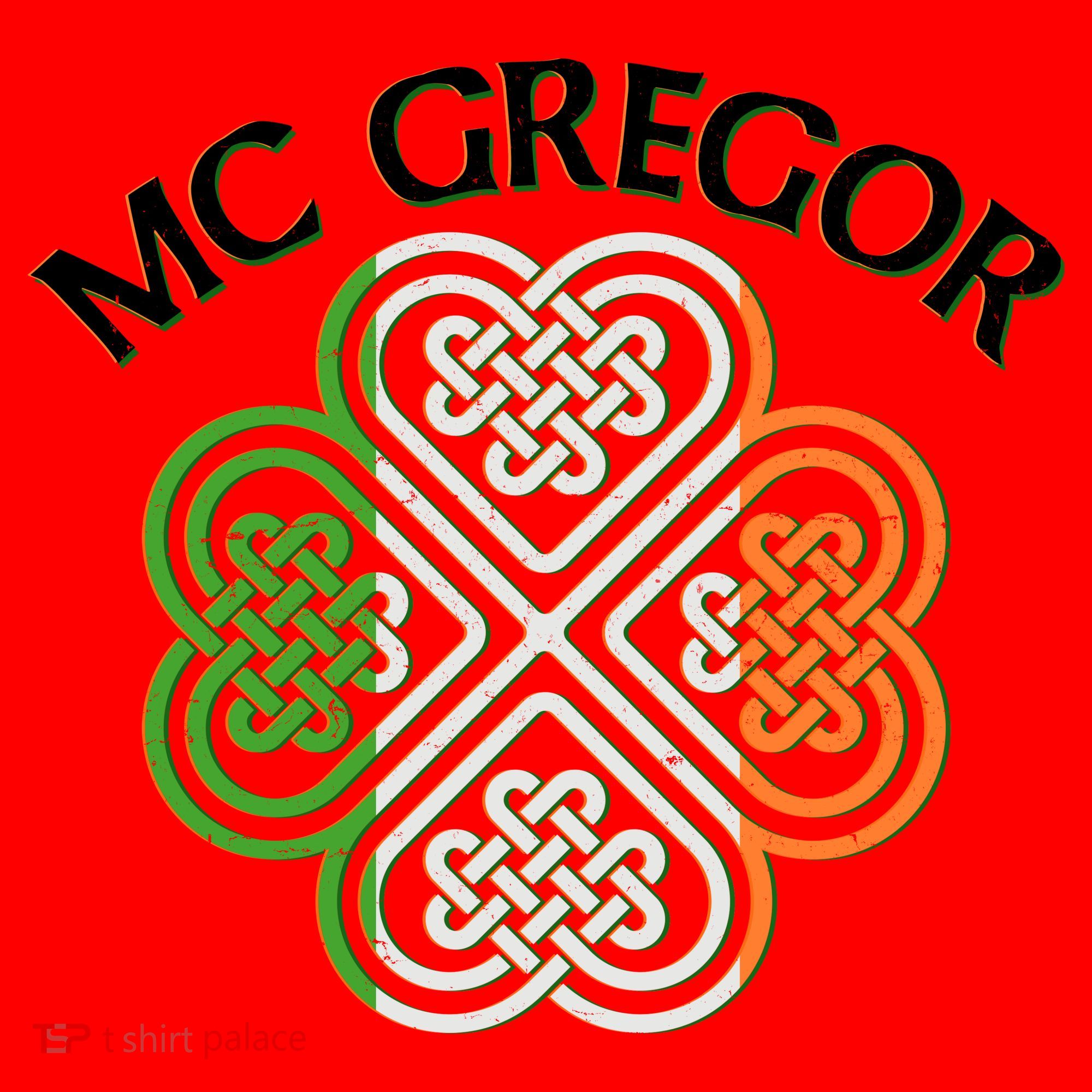 McGregor Irish Flag Celtic Knot Santa Hat