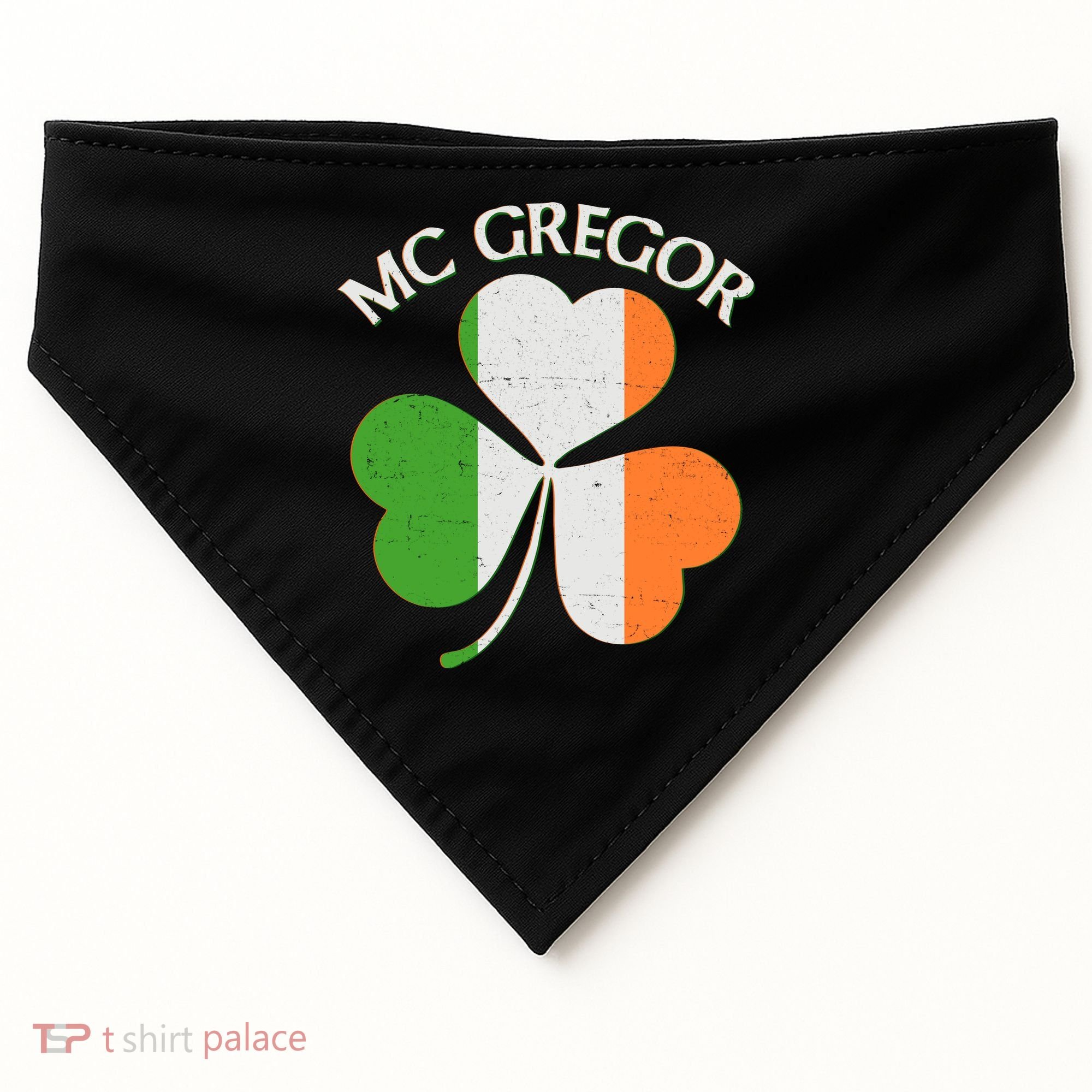 McGregor Irish Flag Clover USA-Made Doggie Bandana