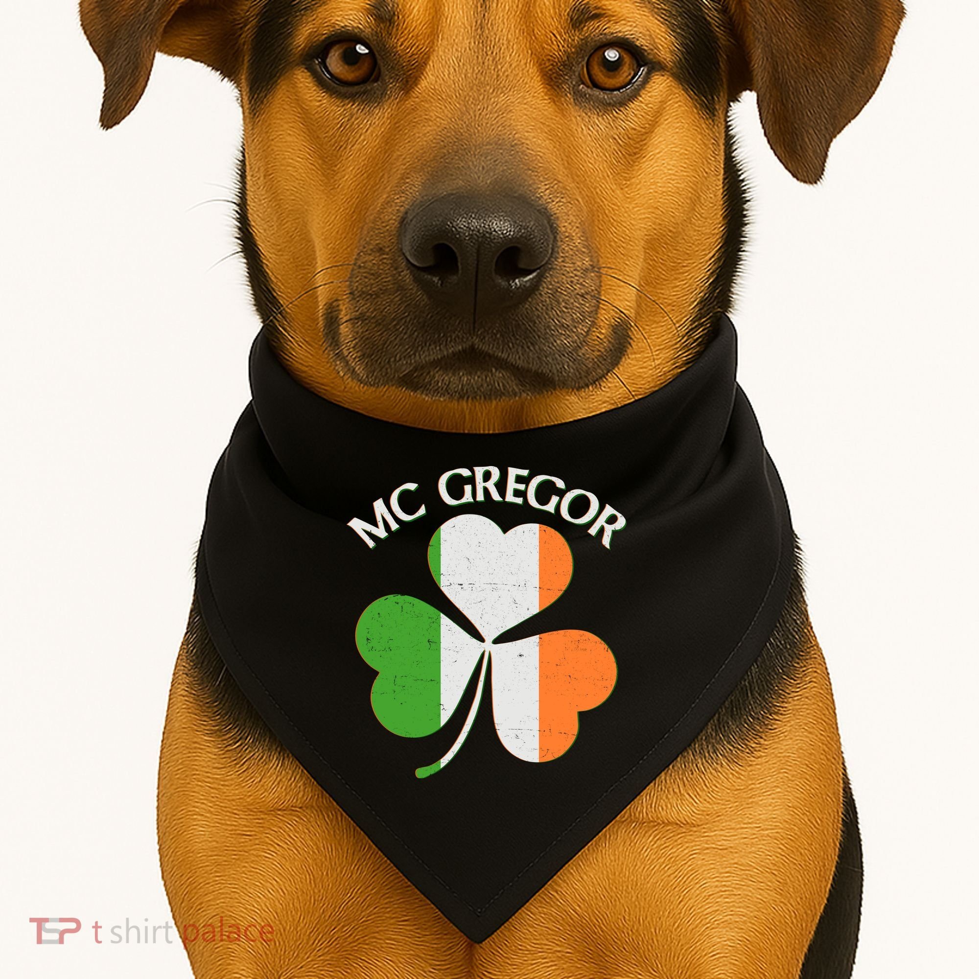 McGregor Irish Flag Clover USA-Made Doggie Bandana