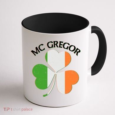 McGregor Irish Flag Clover Coffee Mug back