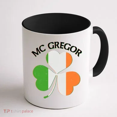 McGregor Irish Flag Clover Coffee Mug back
