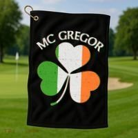 McGregor Irish Flag Clover Golf Towel thumb 1