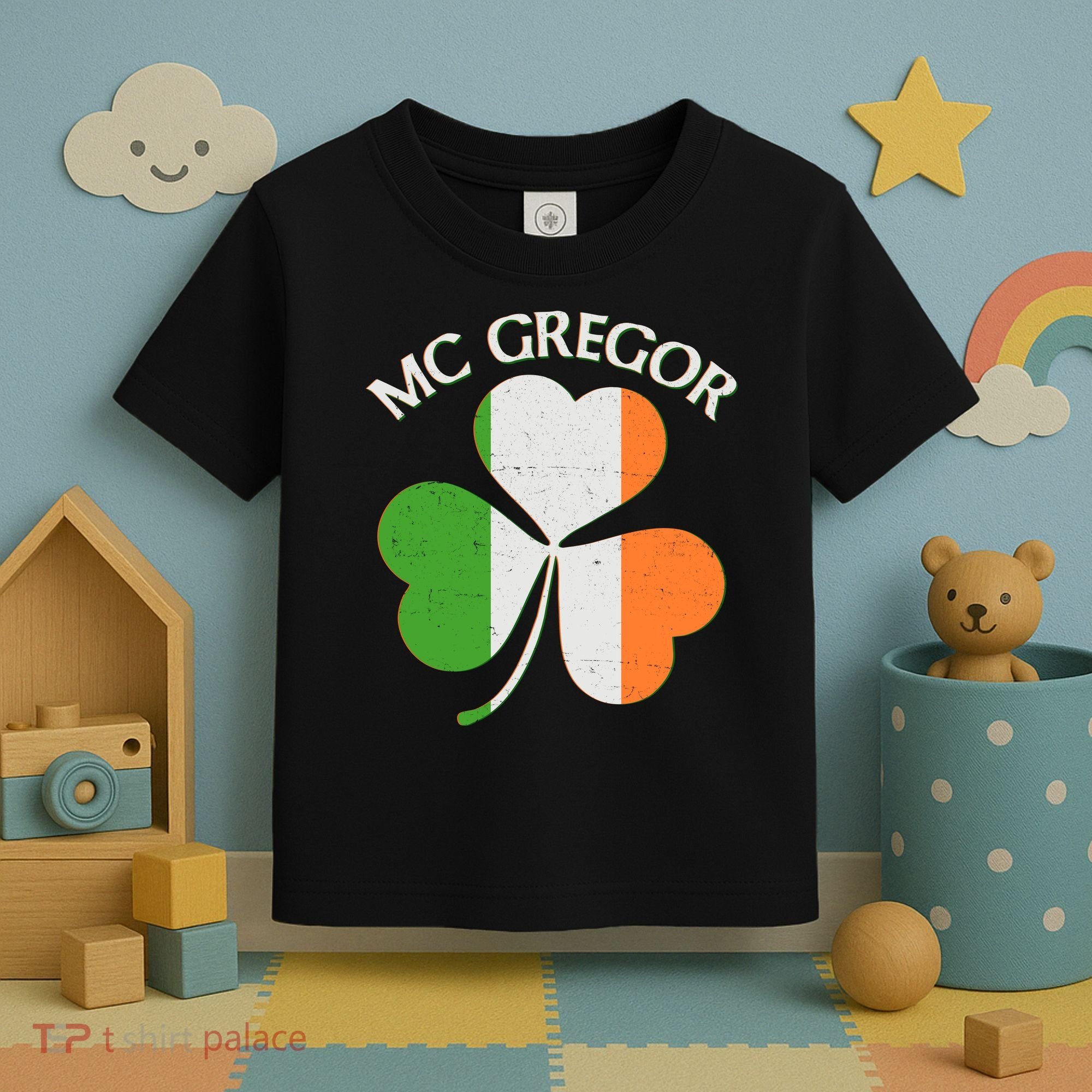McGregor Irish Flag Clover Toddler T-Shirt
