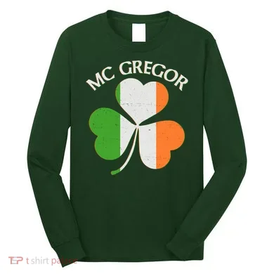 McGregor Irish Flag Clover Long Sleeve Shirt