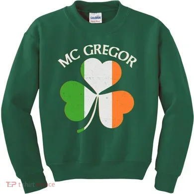 McGregor Irish Flag Clover Kids Sweatshirt