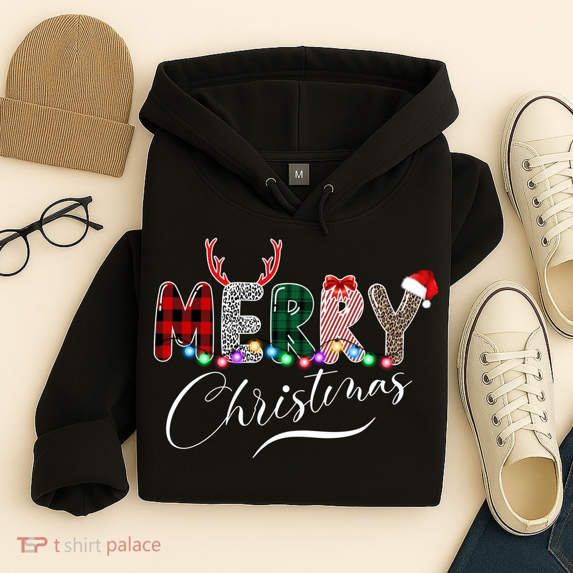 Merry Christmas Holiday Cute Patterns Hoodie