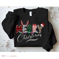 Merry Christmas Holiday Cute Patterns Sweatshirt thumb 2