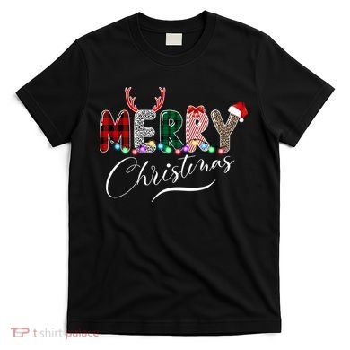 Merry Christmas Holiday Cute Patterns T-Shirt