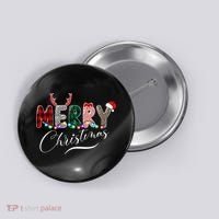 Merry Christmas Holiday Cute Patterns Button thumb 0