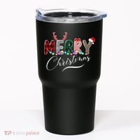 Merry Christmas Holiday Cute Patterns Tumbler thumb 0