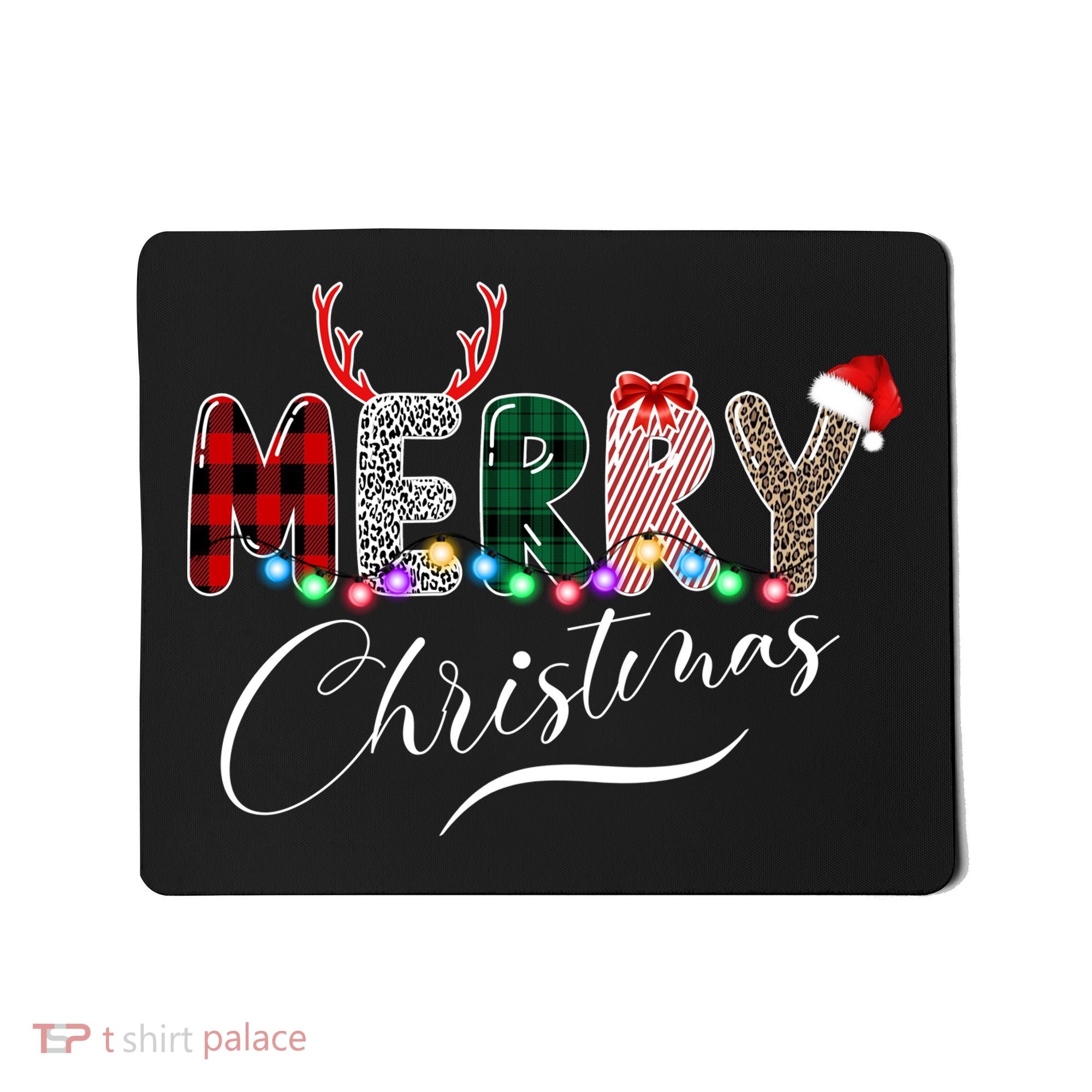 Merry Christmas Holiday Cute Patterns Mousepad
