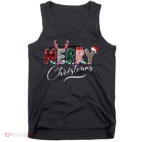 Merry Christmas Holiday Cute Patterns Tank Top thumb 0