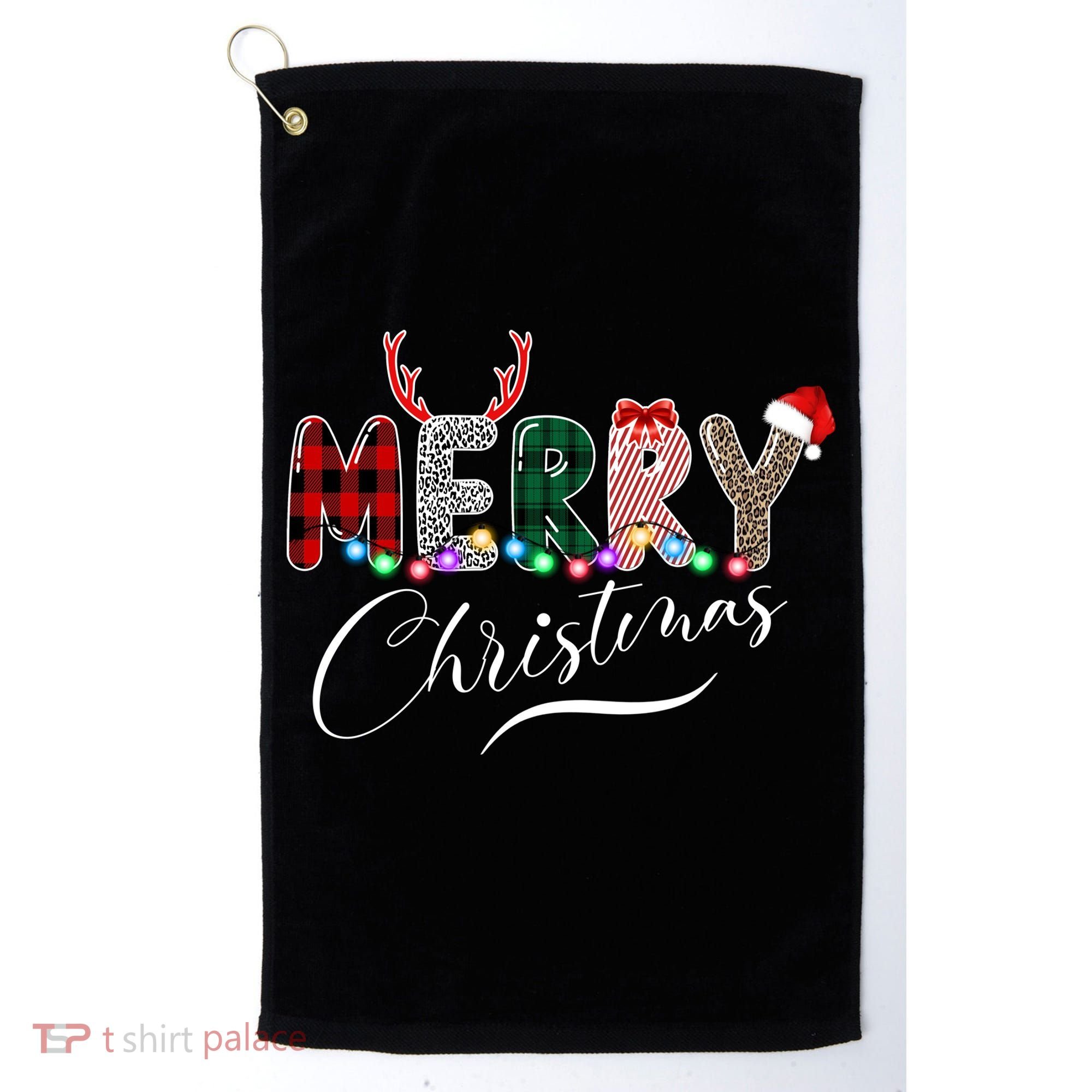 Merry Christmas Holiday Cute Patterns Golf Towel