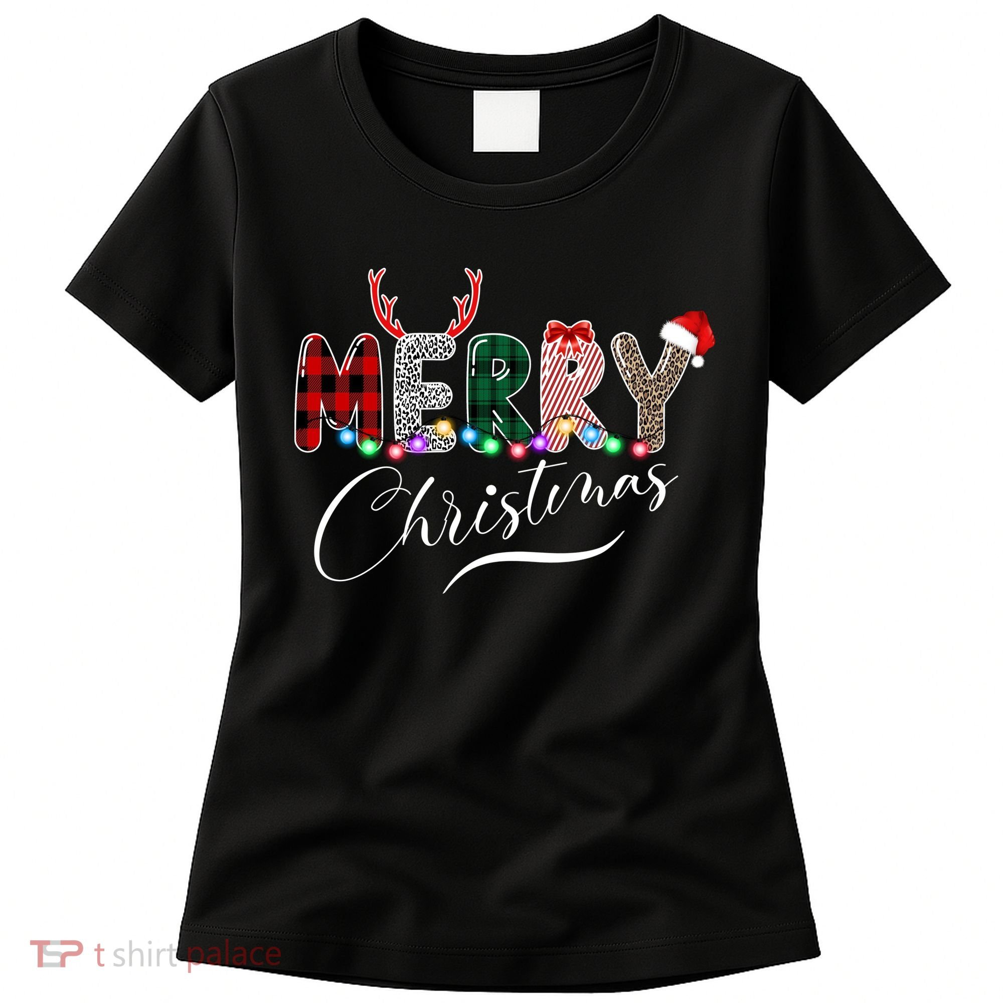 Merry Christmas Holiday Cute Patterns Women's T-Shirt