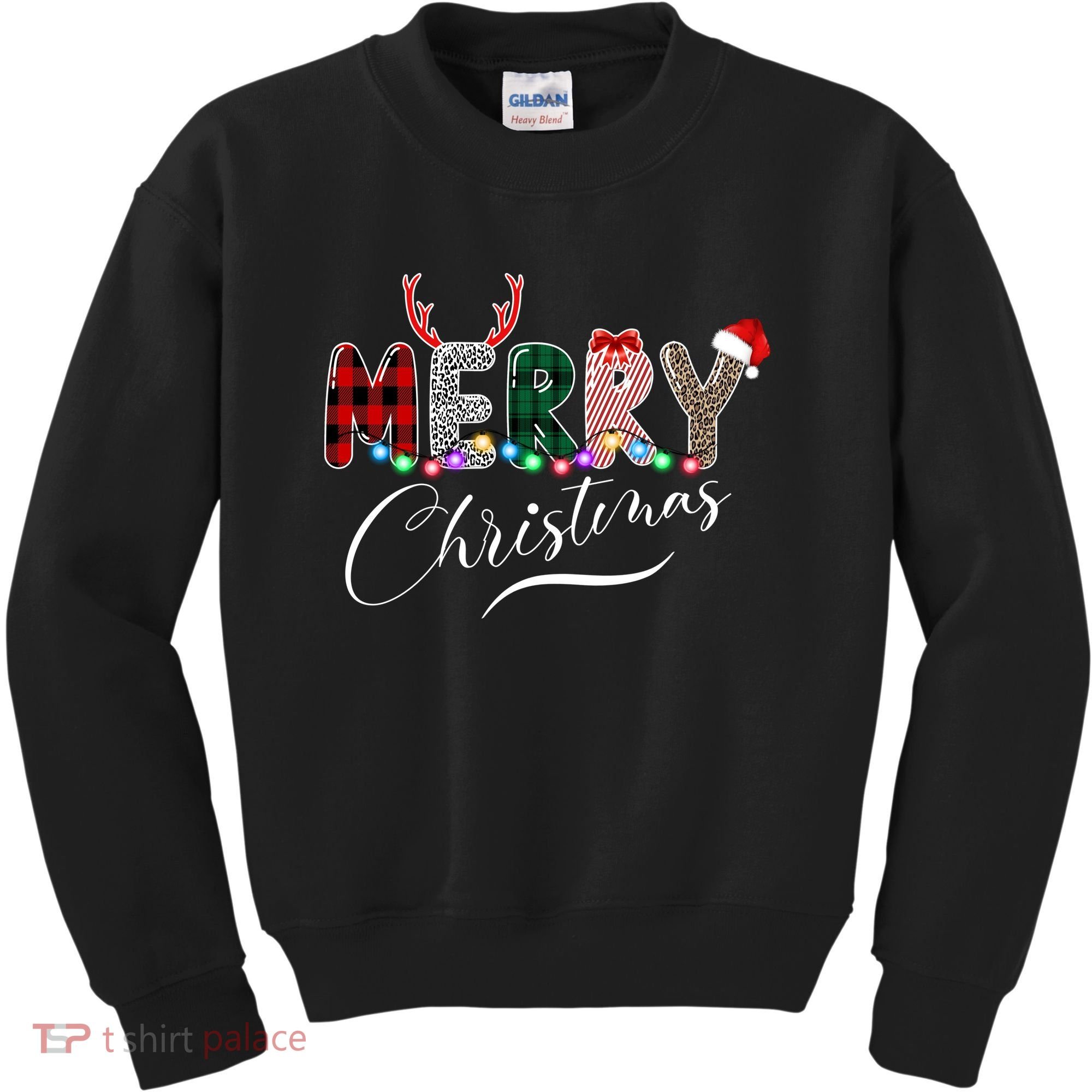 Merry Christmas Holiday Cute Patterns Kids Sweatshirt